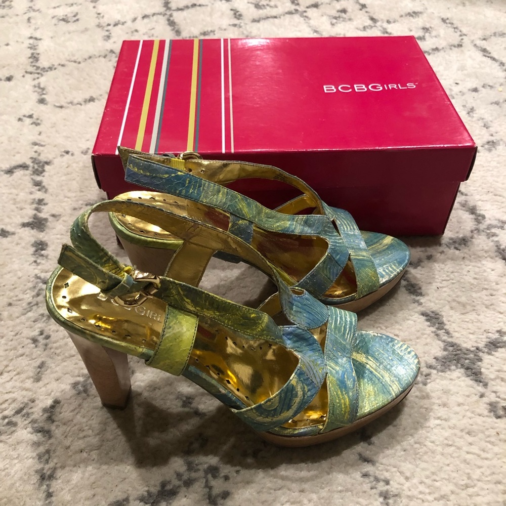 BCBG Swirl Art Heels / Sandals